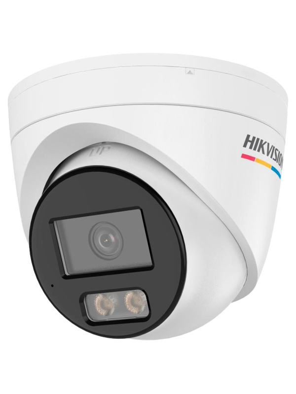 Hikvision câmara IP Turret gama VALUE ColorVu3.0 - Resolução 4 MPx | PoE IEEE802.3af - ColorVu3.0: imagem a cores HIKAI-ISP F1.0 1/1.8" - 2.8 mm | Microfone | Luz híbrida até 30m - Detecção de movimento 3.0 - IP67