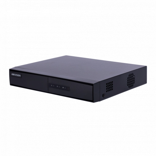 Hikvision - Gama CORE - Gravador NVR para câmaras IP - 4 CH video PoE 36 W / Resolução máxima 6 Mpx - Largura de banda 40 Mbps - Admite 1 disco rígido