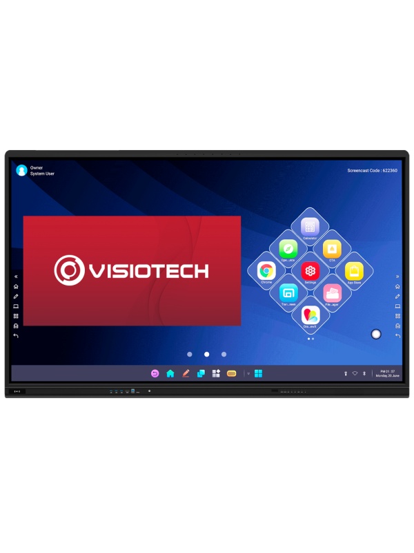 IBOARD INTERACTIVE SCHEME 55 '' 4K - RESOLUTION 3840X2160 - HDMI, VGA, DP, TYPE -C, LAN, USB, OPS - Vision Angle 178º - Integrated Altifalantes - Android 14.0