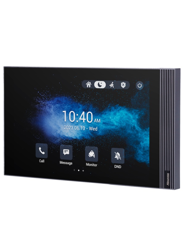 Monitor Android 12.0 para vídeo porteiro - Ecrã IPS de 8" - Áudio bidireccional Crystal Clear | Easy UI - TCP/IP, PoE, SIP standard - Manutenção na nuvem | APPs de terceiros - Ligação de monitor e placas via Cloud