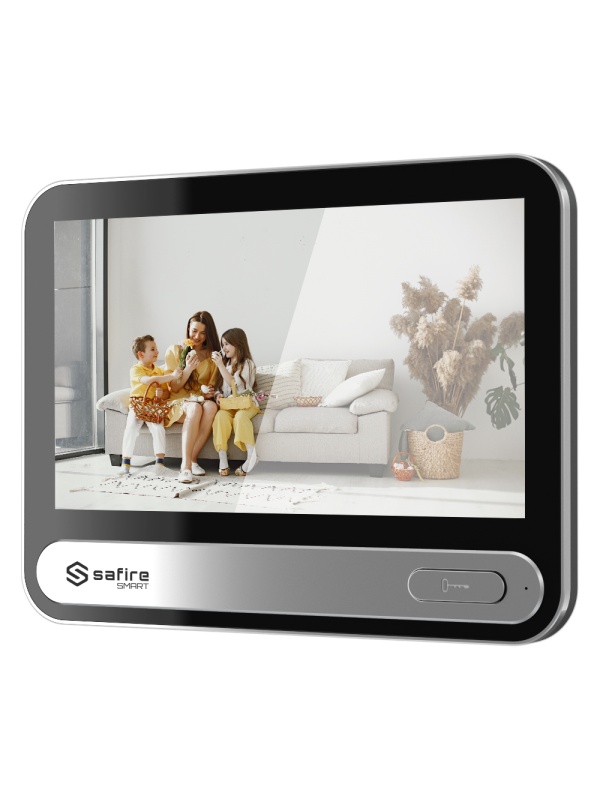 Monitor para videoporteiro - Ecrã táctil IPS de 7" - Áudio bidireccional - TCP/IP, WiFi - Ranhura para cartão microSD até 256 GB - Montagem na superfície