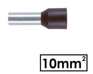 OFIS25N - PONTEIRA SIMPLES ISOLADA 10 MM2 CASTANHO (SACO 100 UN) OMNIUM ELECTRIC