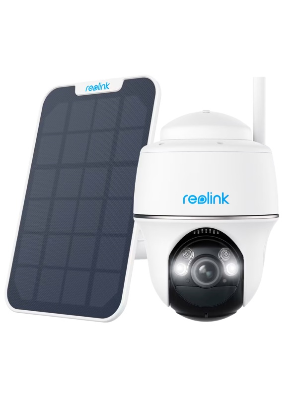 Reolink WiFi camera the battery with solar panel. - 5MP (2880 x 1616) - IV 10 M / SIRENE - PIR DETECTION OF PEOPLE / VEHICLES / PETRICS - BIDRETATIONAL AUDIO / MICROSD - APPEARED FOR OUTSIDE