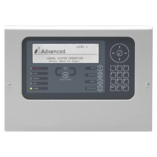 Repetidor de Control Advanced - Permite-lhe controlar toda a rede - Teclado controlo completo - Conexão com centrais através de placa de rede (ADV-MXP-503) - Logo tipo LCD personalizável