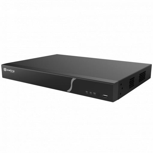 Safire Smart - Grabador analógico XVR Serie 8 - 16CH HDTVI/HDCVI/AHD/CVBS/ 16+8 IP - Salida HDMI Full HD y VGA / 1 HDD - Resolución máxima 4K - Audio