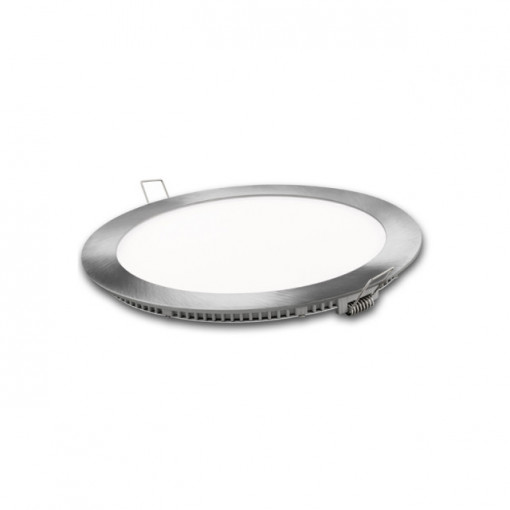 SOFLIGHT SL60011AE-12W-84 - Downlight Redondo 12W 4200K 160mm Aço Escovado