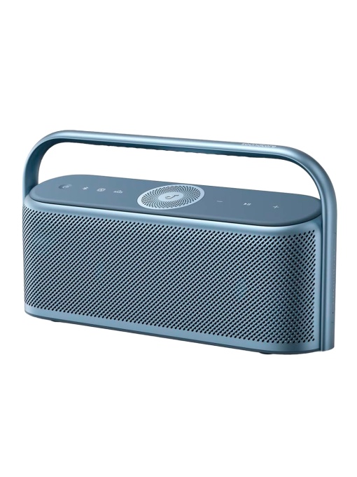SOUNDCORE PORTATEL HIGHTING BY ANKER - 5 Diaphragms and 3 Amplifiers - 50W Sound - 12 Hours Reproduction - Sound Frequency 50Hz ～ 40 kHz - Waterproof IPX7 | Blue color