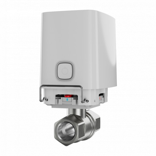 Válvula solenoide de fecho da água - Válvula Bonomi de 1/2" (DN 15)) - Compatível com tubagens de água quente e fria - Fecho da válvula em menos de 5 segundos - Suporta cenários de automatização - Fonte de alimentação 4 baterias CR123A ou a 7,5~14 VDC