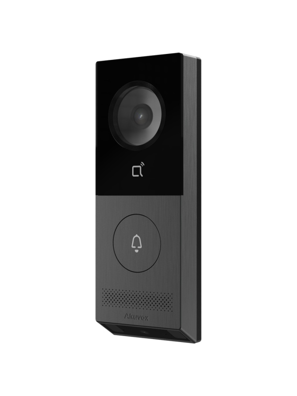 Videoporteiro IP antivandálico IK08 em superficie - Câmara 5 Mpx/2 Mpx | Áudio bidirecional - Cartão MF, NFC, BLE e QR | 2 relés - PoE, padrão SIP - Manutenção Cloud - Ligação de monitor e placas via Cloud