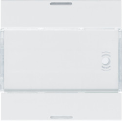 WXE312B - Tecla x2 gallery KNX com LED, branco HAGER EAN:3250618500165