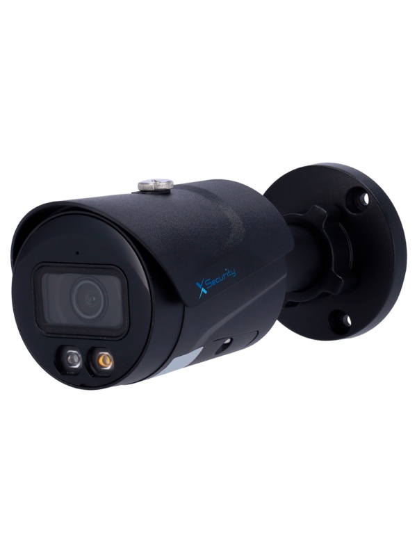 X-Security Câmara IP Bullet - 6 Megapixel (3288x1850) - Lente fixa 2.8mm - WDR 120dB | Dual Light (IV 30m e luz branca 30m)) - WizSense, com classificação de pessoas e veículos - MicroSD 256GB / IP67