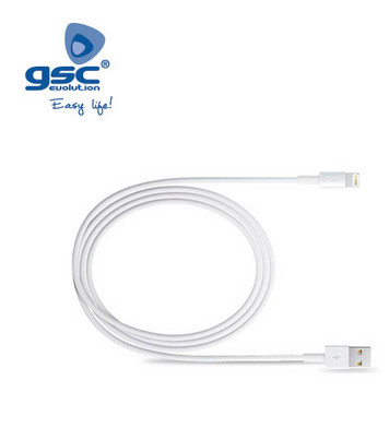 001401649 - 8433373016491Cabo USB para iPhone 5/5s/6/6s/7 - 1M
