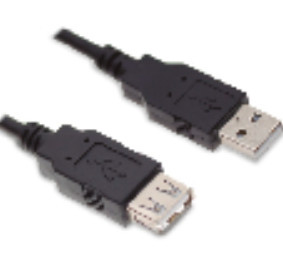 001401691 - 8433373016910Cabo USB macho para USB fêmea 2.0 - 1,8M