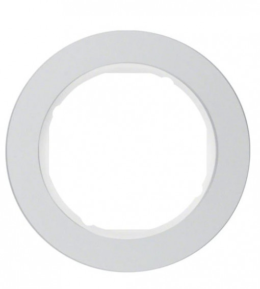 10112074H - Frame 1-gang Aluminium/Polar White
