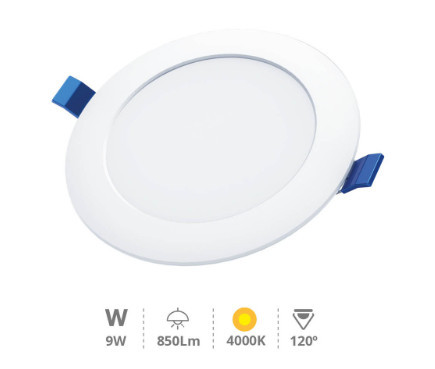201000039 - 8433373054424Belur downlight redondo LED embutido 9W 4000K Branco