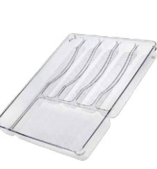 401030027 - 8433373069459Bandeja grande antiderrapante para talheres 325x400x45mm - Retrátil 6uds