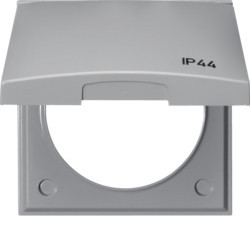 918282597 - Integro - quadro c/tampa "IP44", cinz HAGER EAN:4011334239925