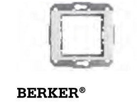 Adaptador+chasis BERKER S1, B3 y GIRA-E2/EVENT/SISTEM 55/ABB BUSH JAEGER(blanco)