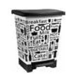 Balde de cozinha IML Letters com fecho de pedal 25L