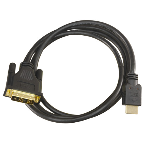 Cabo DVI a HDMI - Conector HDMI tipo A macho - Conector DVI macho - 1.8 m - Cor preto - Conectores anticorrosão
