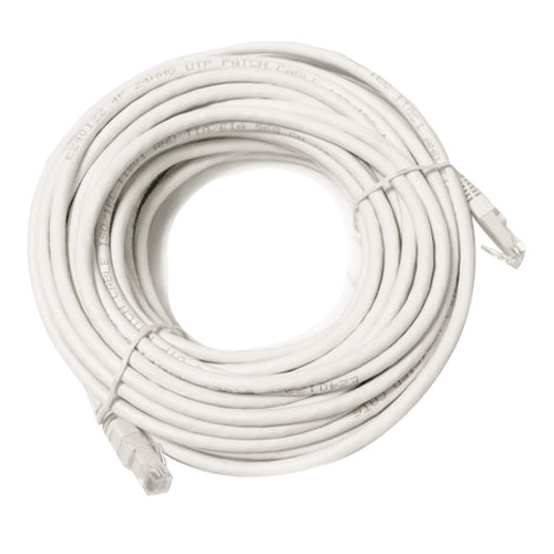 Cabo UTP Safire - Ethernet - Conectores RJ45 - Categoria 5E - 20 m - Cor branco