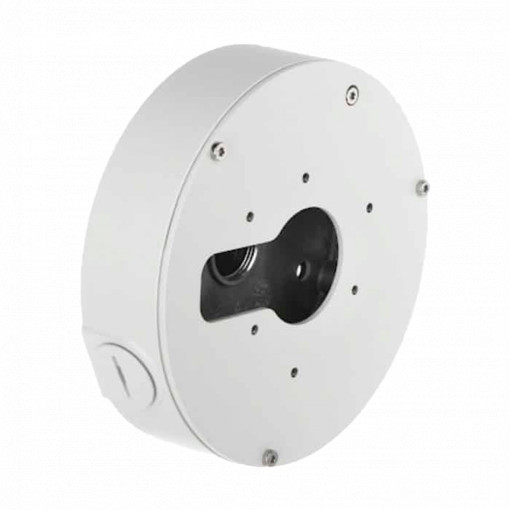 Caixa de conexões - Para câmaras dome motorizadas - Apto para uso interior - Liga de alumínio e SECC - Passador de cabos
