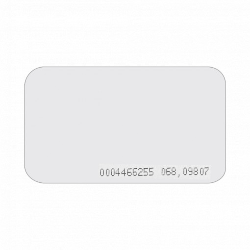 Cartão de proximidade numerado - ID por radiofrequência - MF passivo - Frequência 13,56 MHz - Leve e portátil - Máxima segurança