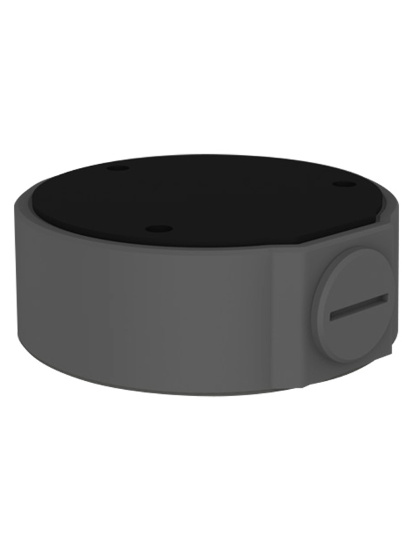 Connection Box - For Dome Chambers - Apt for Outdoor Use - Ceiling Installation or Wall - Cable Passenger - Black Color