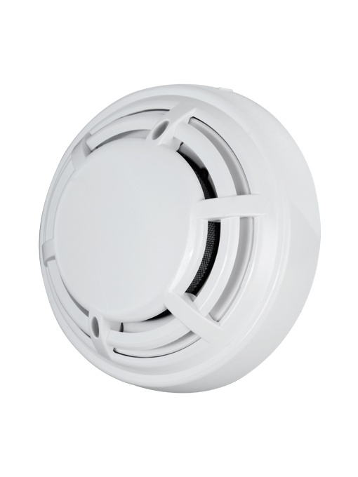 Conventional Fire Optical Detector - EN54 Part 7 Certificate - Double Alarm LED for your visualization from anywhere - manufactured in heat resistance ABS material - does not include base - compatible with v2 bases.
