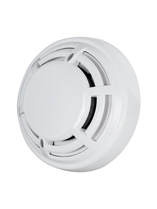 Detector convencional óptico de incêndio - Certificado EN54 part 7 - Duplo LED de alarme para sua visualização desde qualquer lugar - Fabricado em material ABS com resistência ao calor - Não inclui base - Compatível com as bases V2.