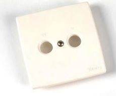 Embelezador branco 2 conectores: TV/R-SAT
