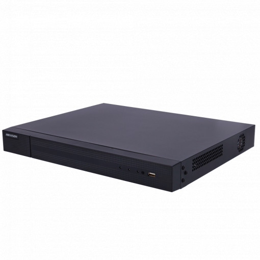 Gravador NVR para câmaras IP - 8 CH vídeo - Resolução máx 8.0 Mp / Compressão H.265+ - Largura de banda 80 Mbps - Saída HDMI 4K e VGA - Admite 2 discos rígidos