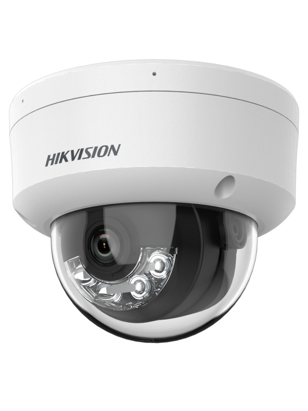Hikvision câmara Dome IP gama Value - Resolução 4 Megapixel (2560x1440) - Lente 2.8 mm - Alcance da luz híbrida 20 m - PoE (IEEE802.3af) | Microfone integrado - Deteção de movimento 2.0 | Apta para interiores