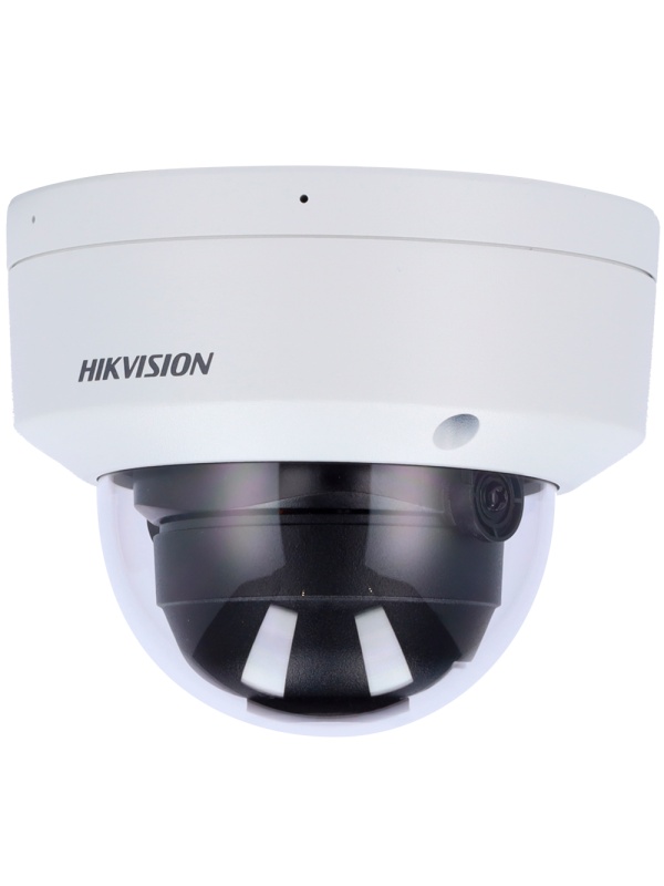 Hikvision Câmara Domo IP gama PRO - Resolução 4 Megapixel (2688x1520) - Lente 4 mm - Alcance da luz híbrida 30 m | PoE | MicroSD - Microfone dual em matriz | Deteção de rosto - AcuSense | MD2.0 | Áudio | Alarmes | IP67 | IK10