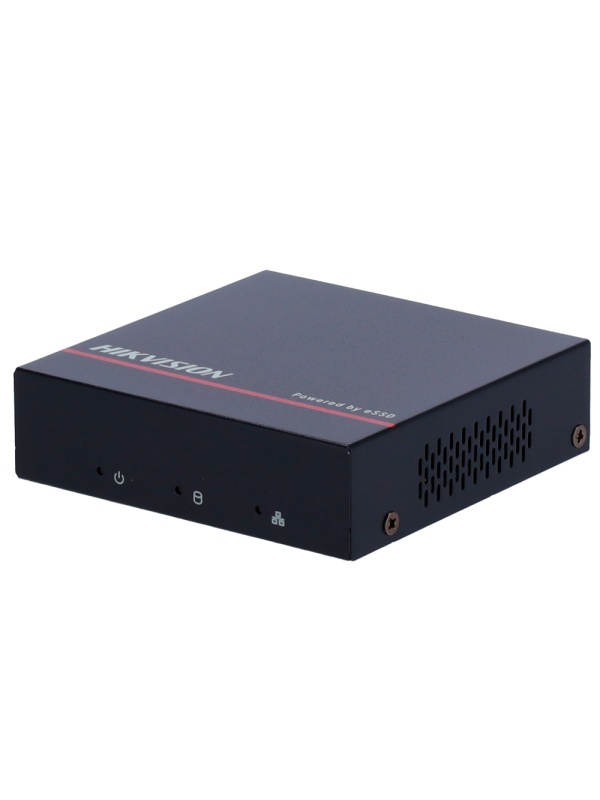 Hikvision - Gama VALUE - Gravador NVR para câmaras IP - 4 CH vídeo / Resolução máxima 4 Mpx - Largura de banda 40 Mbps - Suporta 1 disco rígido SSD (SSD 1 TB incluído)
