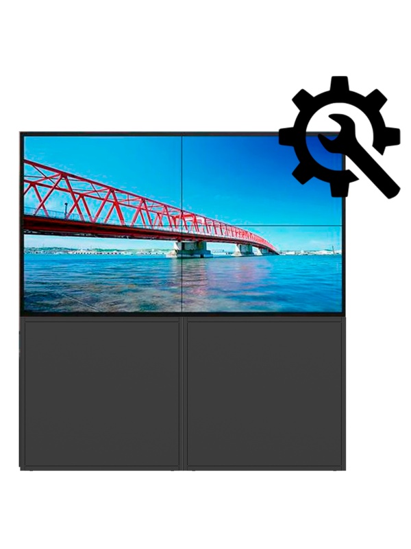 Kit personalizável - Kit de videowall MxN - Inclui monitores - Inclui suporte de chão - Personalize o seu videowall
