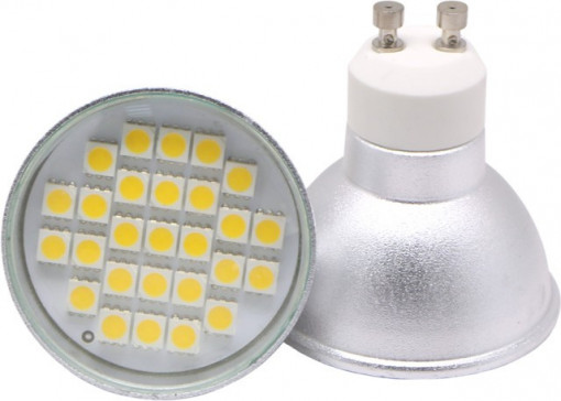 Lâmpada LED GU10 4,5W 120º SMD (três Cores disponíveis)
