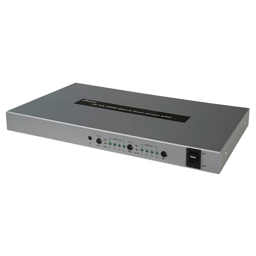 Multiplicador de sinal HDMI - 4 entradas HDMI - 2 saídas HDMI - Até 4K (entrada e saída) - Cumprimentos máximo de saída15 m - Alimentação DC 5 V