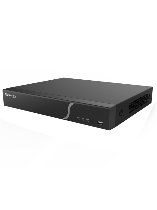 Safire Smart - NVR recorder for Gama B2 Cameras. - 8CH POE / Compression H.265s / 1HDD - Resolution Up to 12MPX / 80MBPS Band Width - HDMI 4K and VGA / Dewarping Fisheye - Facial Recognition, Video Metadados
