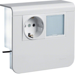SL200559259016 - Sup. Schuko + LED SL20055, branco HAGER EAN:4012740017800