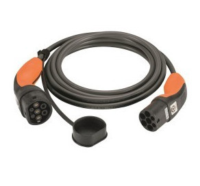 Soft standard charging cable (up to 7.4 kW) black, type 2, 32 A, single phase, 7 m