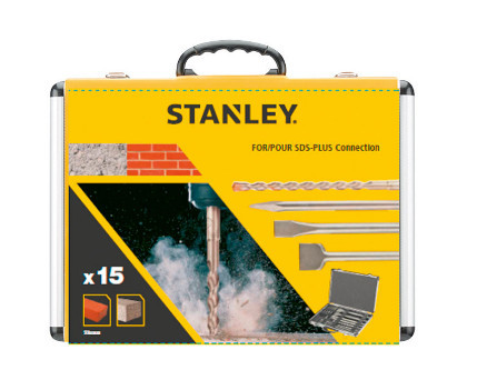 STANLEY - STA 54422 Conjunto de 15 peças SDS-Plus em mala resistente