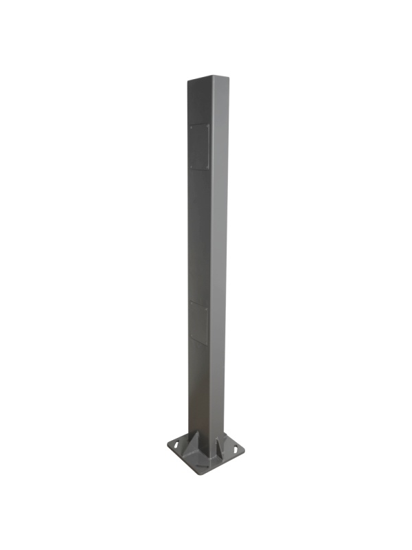 SUporte universal de chão - Adequado para vários tipos de dispositivos - Duplo acesso à instalação - Altura 2 metros - Fabricado em aço Q195 - Instalação exterior ou interior