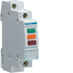 SVN129 - Sinal. triplo LED encarnad/verde/laranja HAGER EAN:3250615725486