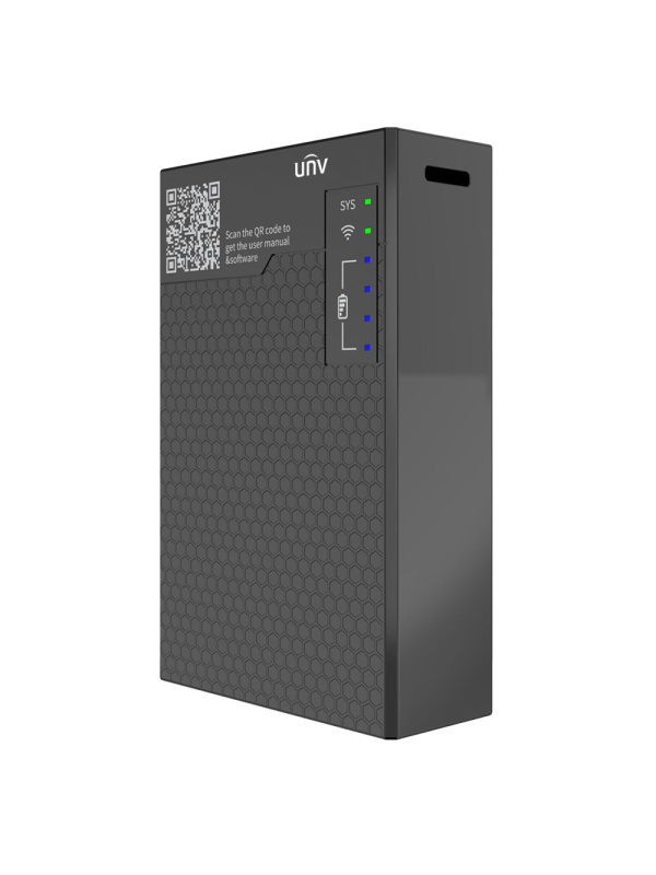 Uniview - CCTV proof - 4 entrances RJ45 10m/100m Ethernet base -TX - WiFi 2.4g (IEEE802.11b/g/n) - Lithium battery 7500mah - LED indicator