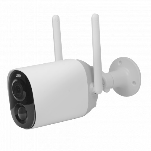 VicoHome Exterior 3Mpx Wifi alimentado por bateria - Sensor PIR / Deteção inteligente (nuvem) - Luz de dissuasão / Bateria 8000 mAh - Lente 3.3mm 110°/ IR7m/ LED branco - Áudio bidirecional / slot SD - VicoHome e aplicações Cloud / Alexa