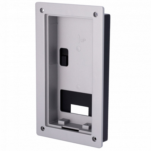 X-Security - Caixa de registo para XS-V3221E-IP - Um módulo - 223mm (Al) x 121mm (Lg) x 33mm (Pf) - Fabricado com liga de alumínio - Conexão versátil com buracos para conexão