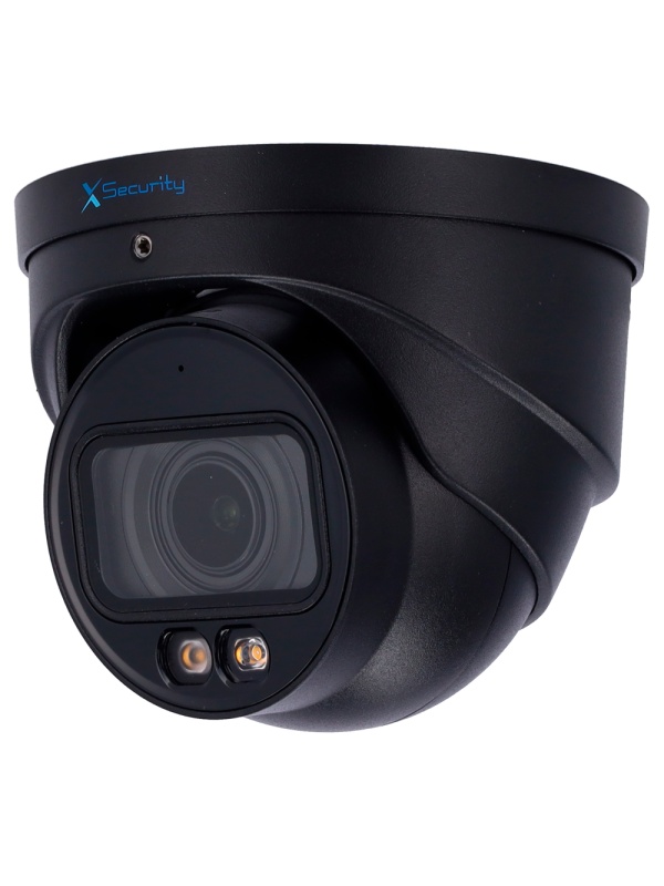 X-Security Câmara IP Turret - 4 Megapixel (2688x1520) - Lente Motorizada 2.7~13.5mm - WDR 120dB | Dual Light (IV 40m e luz branca 40m)) - WizSense, com classificação de pessoas e veículos - MicroSD 256GB / IP67