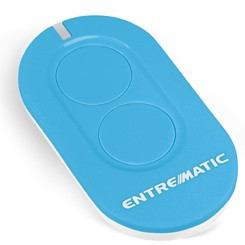 ZEN2B - Emissor de 2 canais 433 MHz rolling-code. Cor azul. Configurável no modo AES128