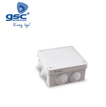 000301313 - 8433373013131Caixa de junção quadrada 105x105x40mm IP56 cinza